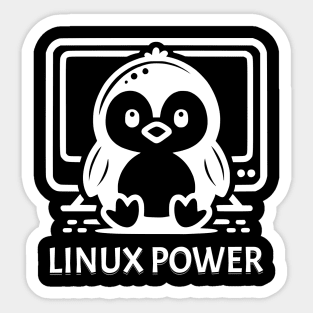 Linux Power Sticker